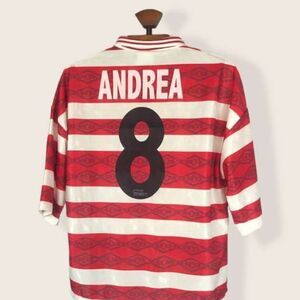 2 ITEM BUNDLE - OFF WHITE SUNGLASSES - UMBRO SOCCER JERSEY - XL